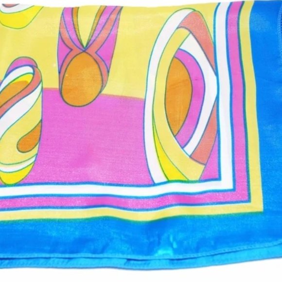 New - Atica Blue Deco Scarf - Picture 3 of 3